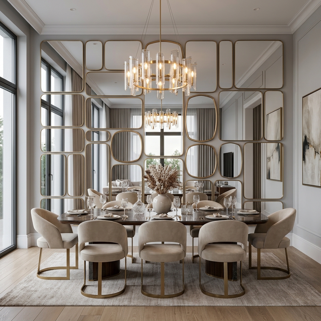 Design & Espelhos de Luxo Prata Extra Clear